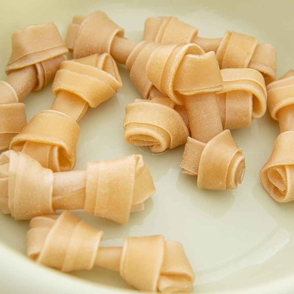 Natural Rawhide Knotted Bone