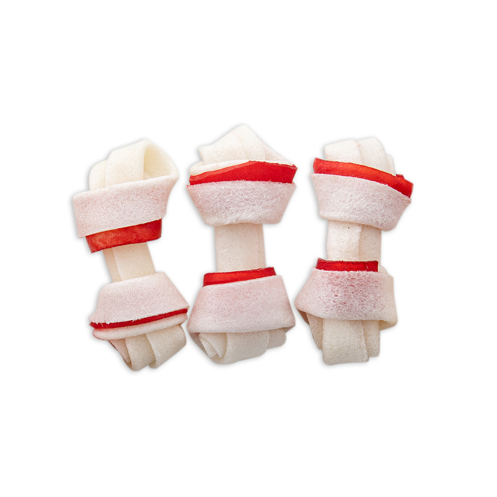 Rawhide Knotted Bone with two colors