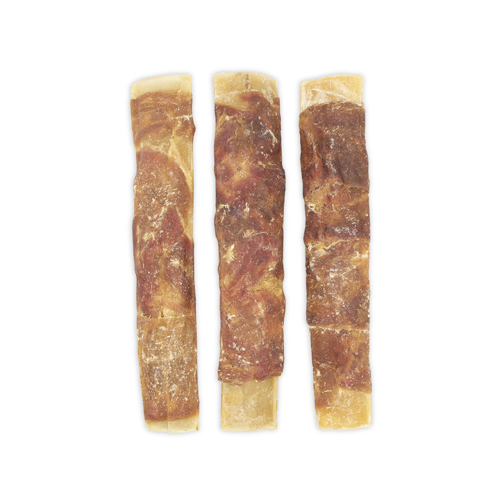 Natural Rawhide Ribs with Duck