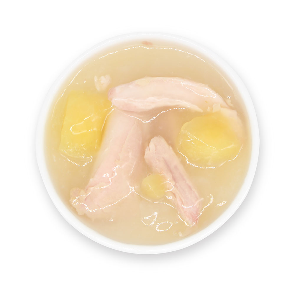 Rabbit Fillet Soup with Apple